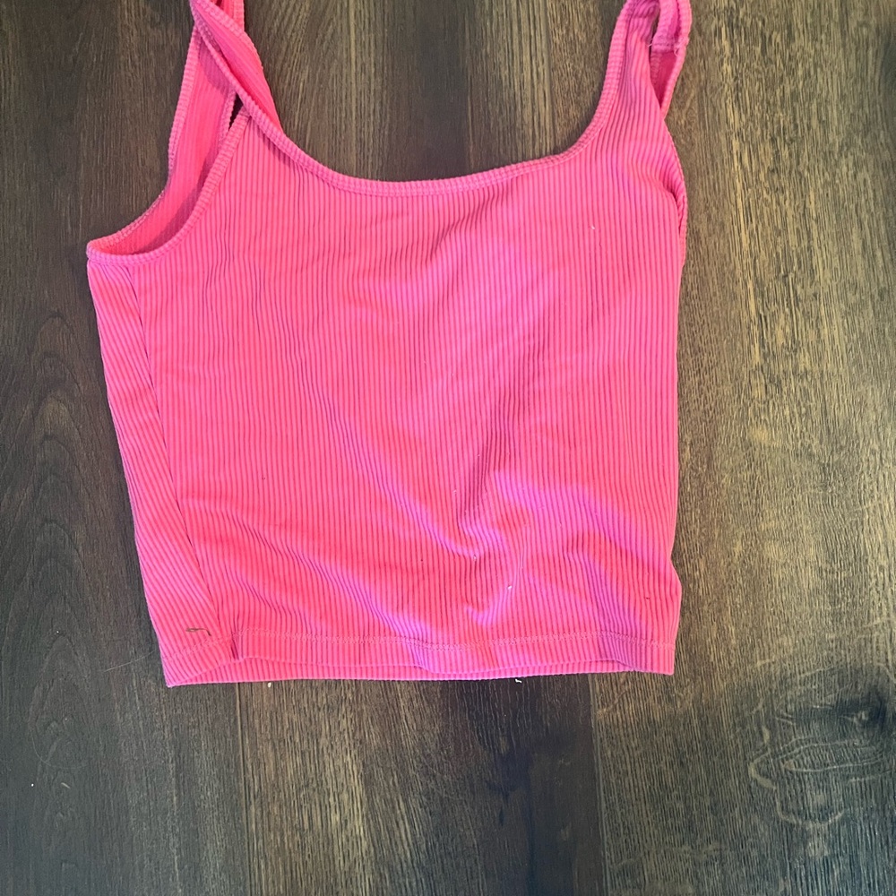 Hollister Pink Sleeveless Crop Tank Top